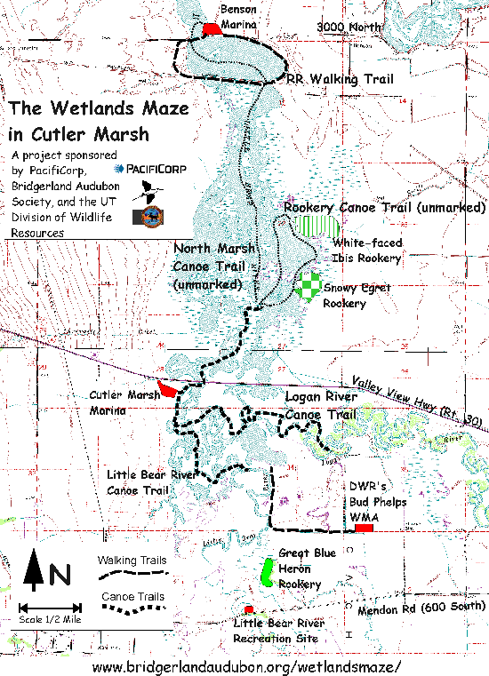 Wetlands Maze map