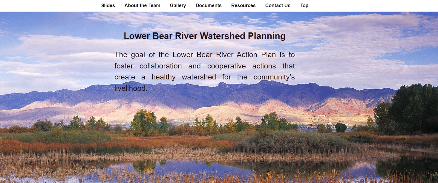 Click to visit The Lower Bear River Watershed Plan site on BridgerlandAudubon.org