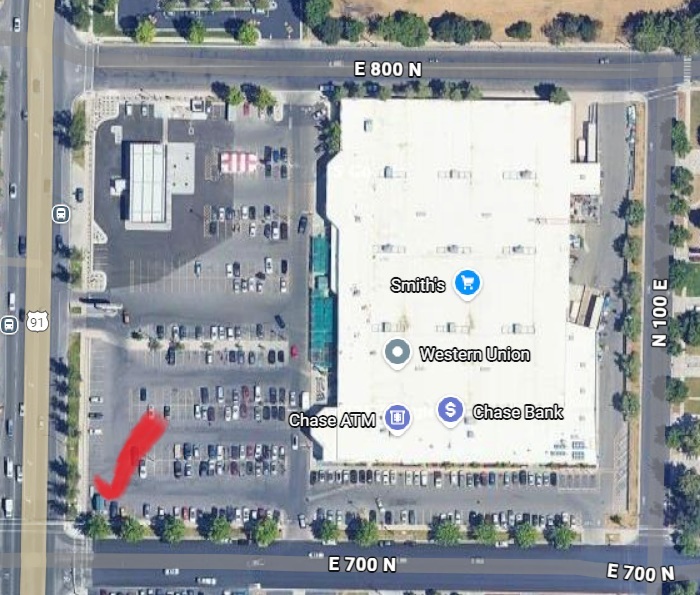 Click to view location with Google Maps. Bridgerland Audubon Meeting Location for Carpooling
Smith's Marketplace Parking Lot-SW Corner
700 N and Main Street
Logan UT 84321