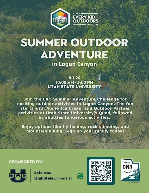 Summer Outdoor Adventure in Logan Canyon
Courtesy & Copyright Utah Division of Outdoor Recreation