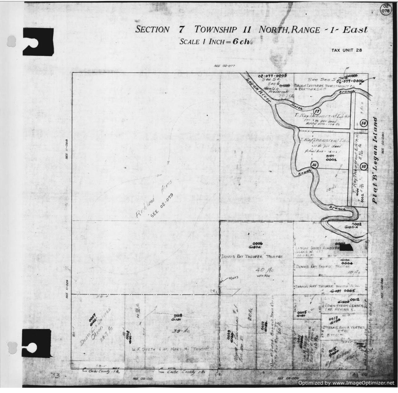 1978 Plat Map, Parcel ID: 02-345-0058
Courtesy Cache County GIS